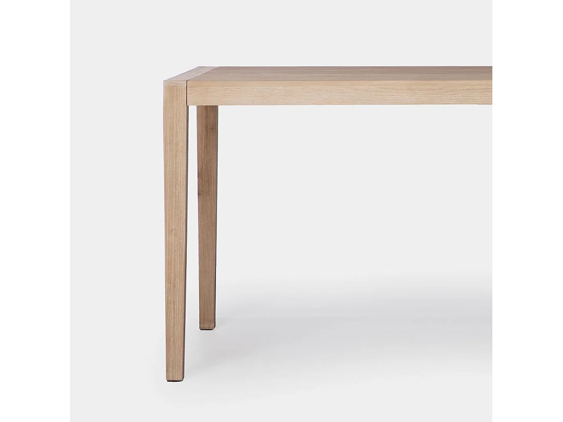 Table extensible en bois naturel 120x78.5 cm-Mara