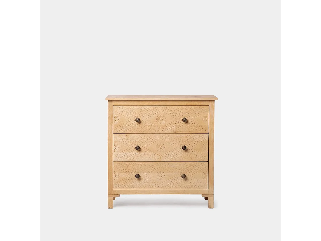 Cómoda de Madera Natural 80 x 80- Nala