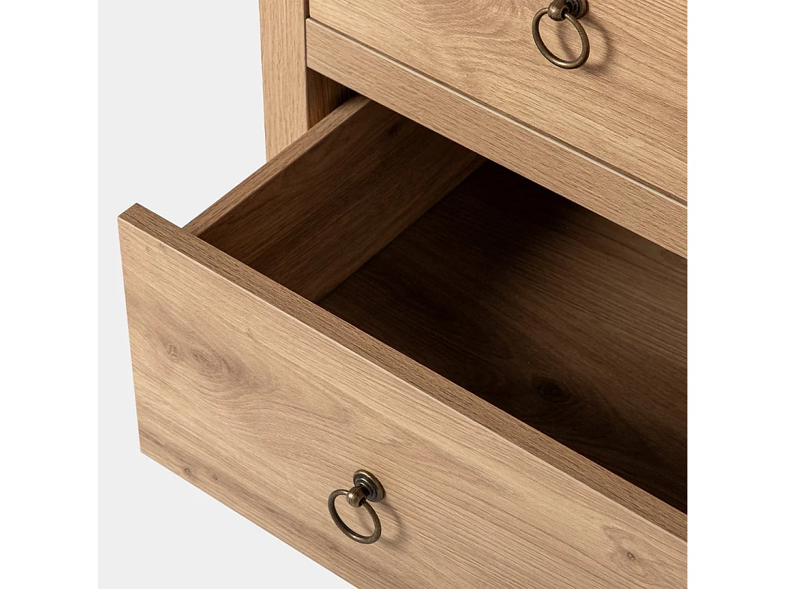 Commode en bois naturel 100x85 cm-Livorno