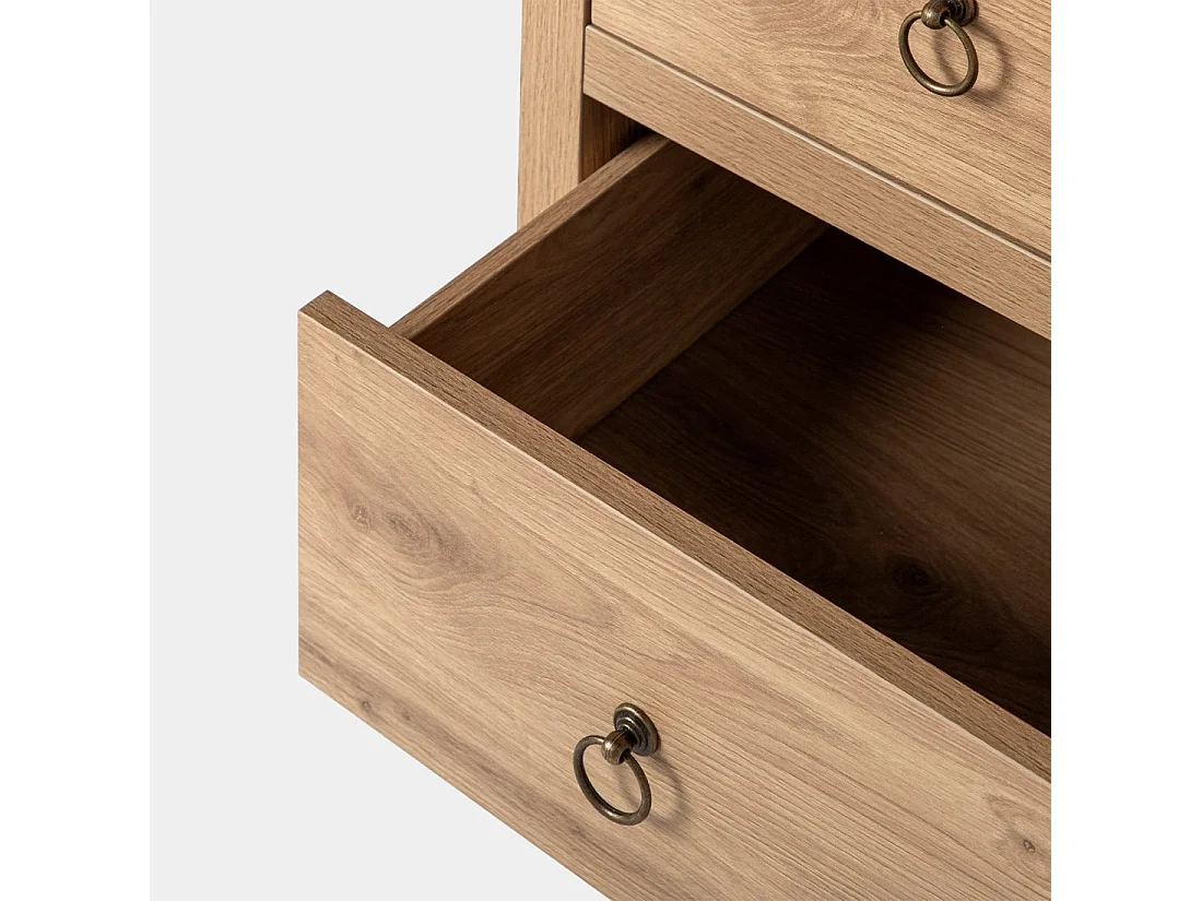 Commode en bois naturel 100x85 cm-Livorno