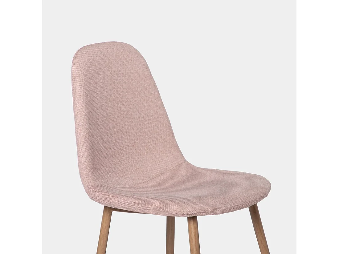 Silla de comedor de Tela Rosa 86 x 45- Ellis
