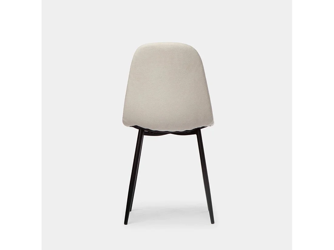 Silla de comedor de Tela Beige 86 x 45- Ellis