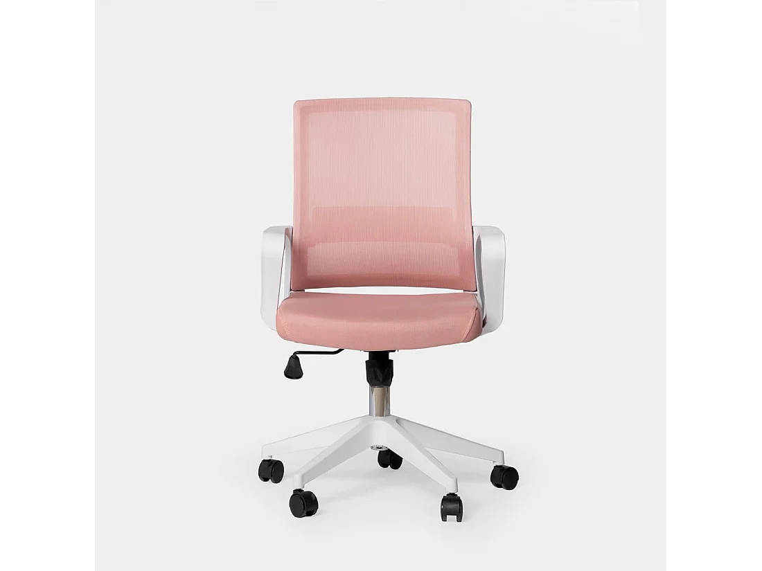 Chaise de bureau en plastique rose 60x95 cm-Sayla