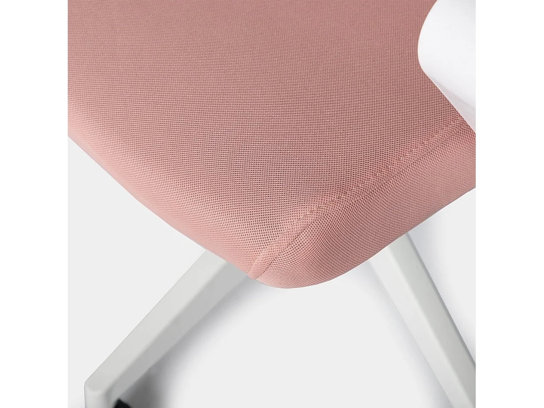 Chaise de bureau en plastique rose 60x95 cm-Sayla