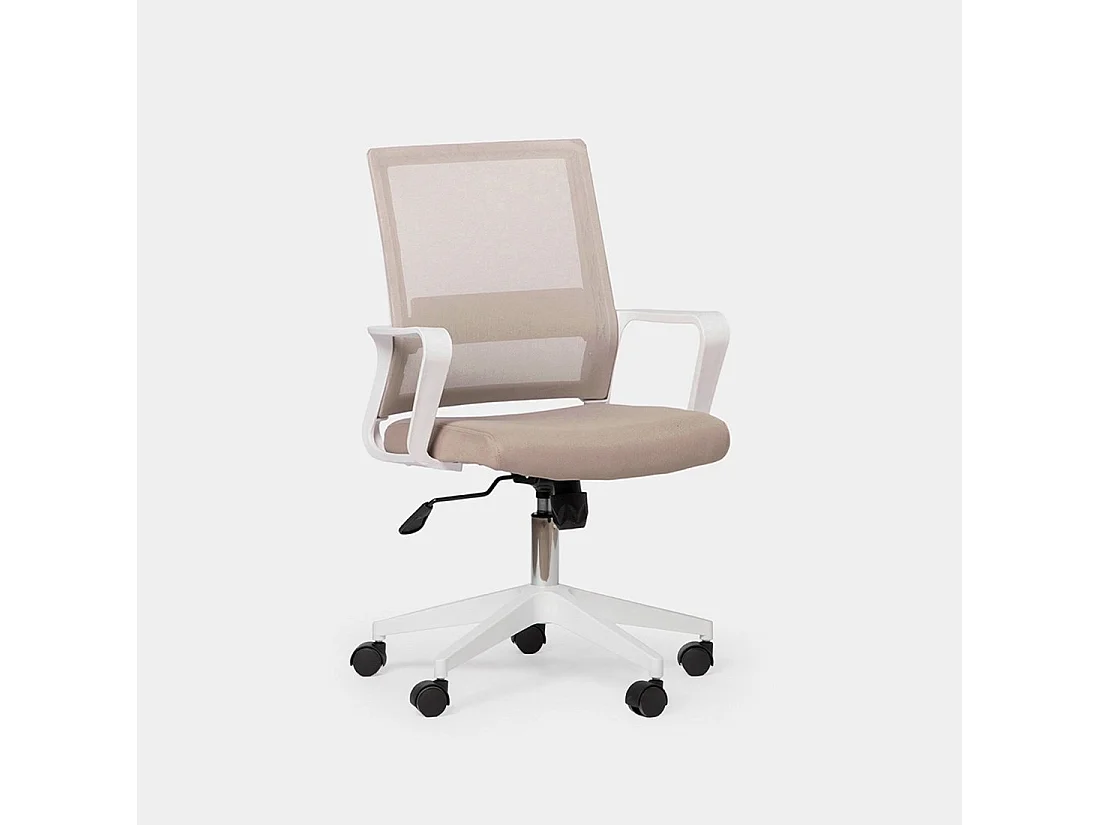 Silla de escritorio de Plástico Beige 95-105 x 60- Sayla