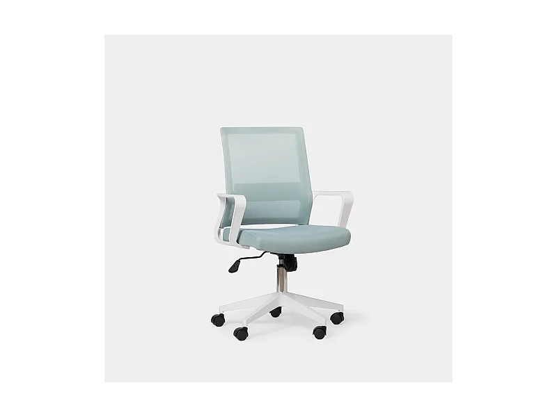 Chaise de bureau en plastique menthe 60x95 cm-Sayla