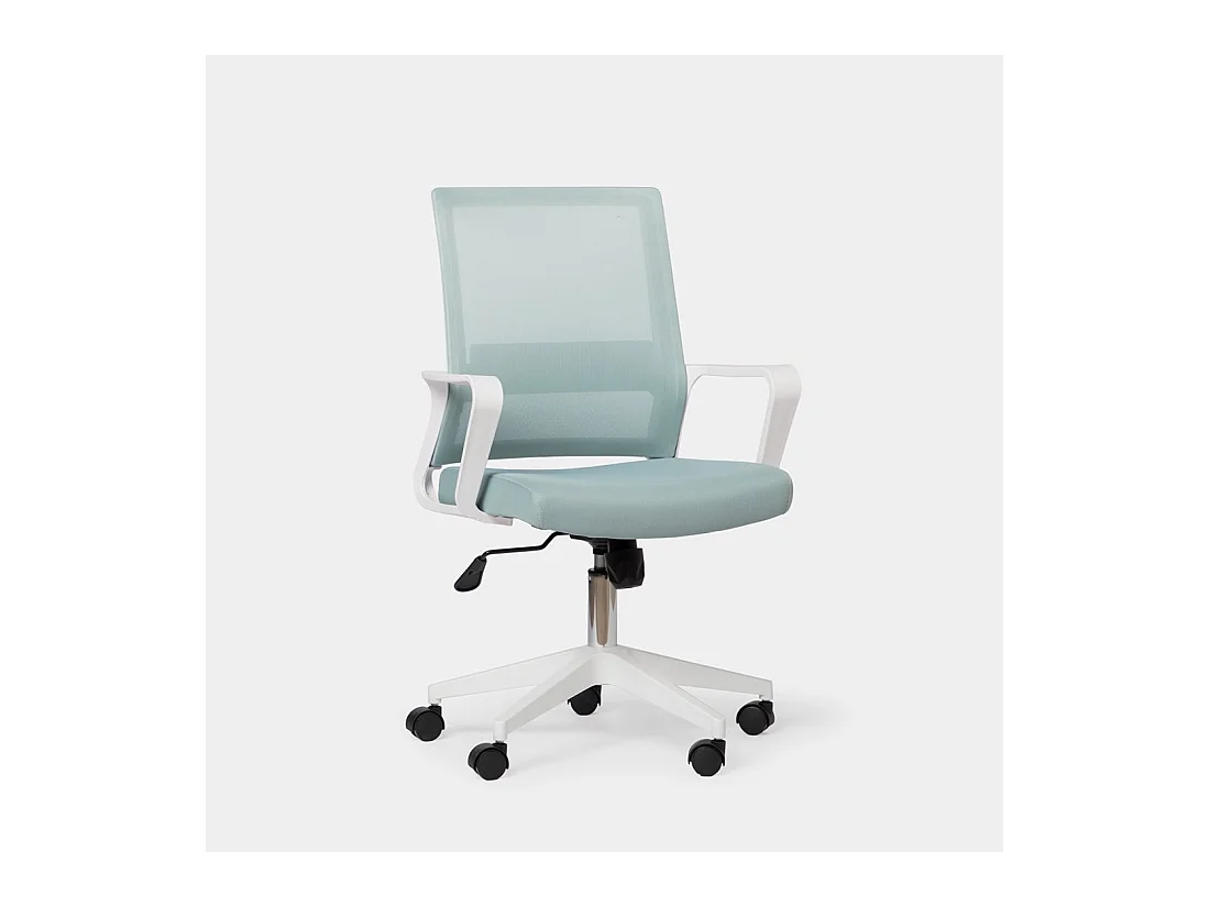 Chaise de bureau en plastique menthe 60x95 cm-Sayla