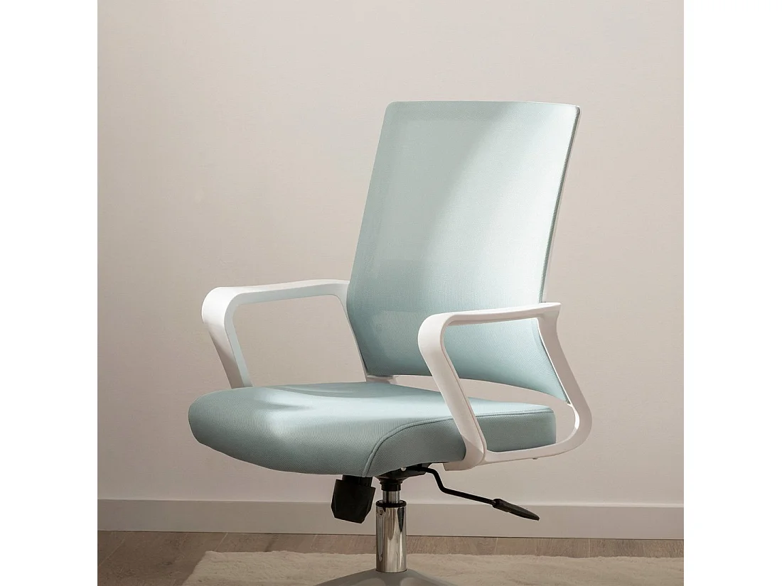 Chaise de bureau en plastique menthe 60x95 cm-Sayla