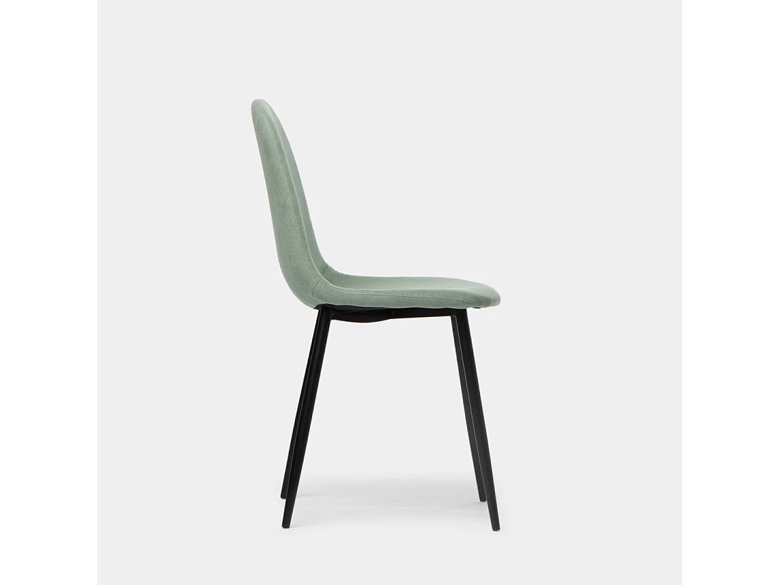 Silla de comedor de Tela Verde 86 x 45- Ellis