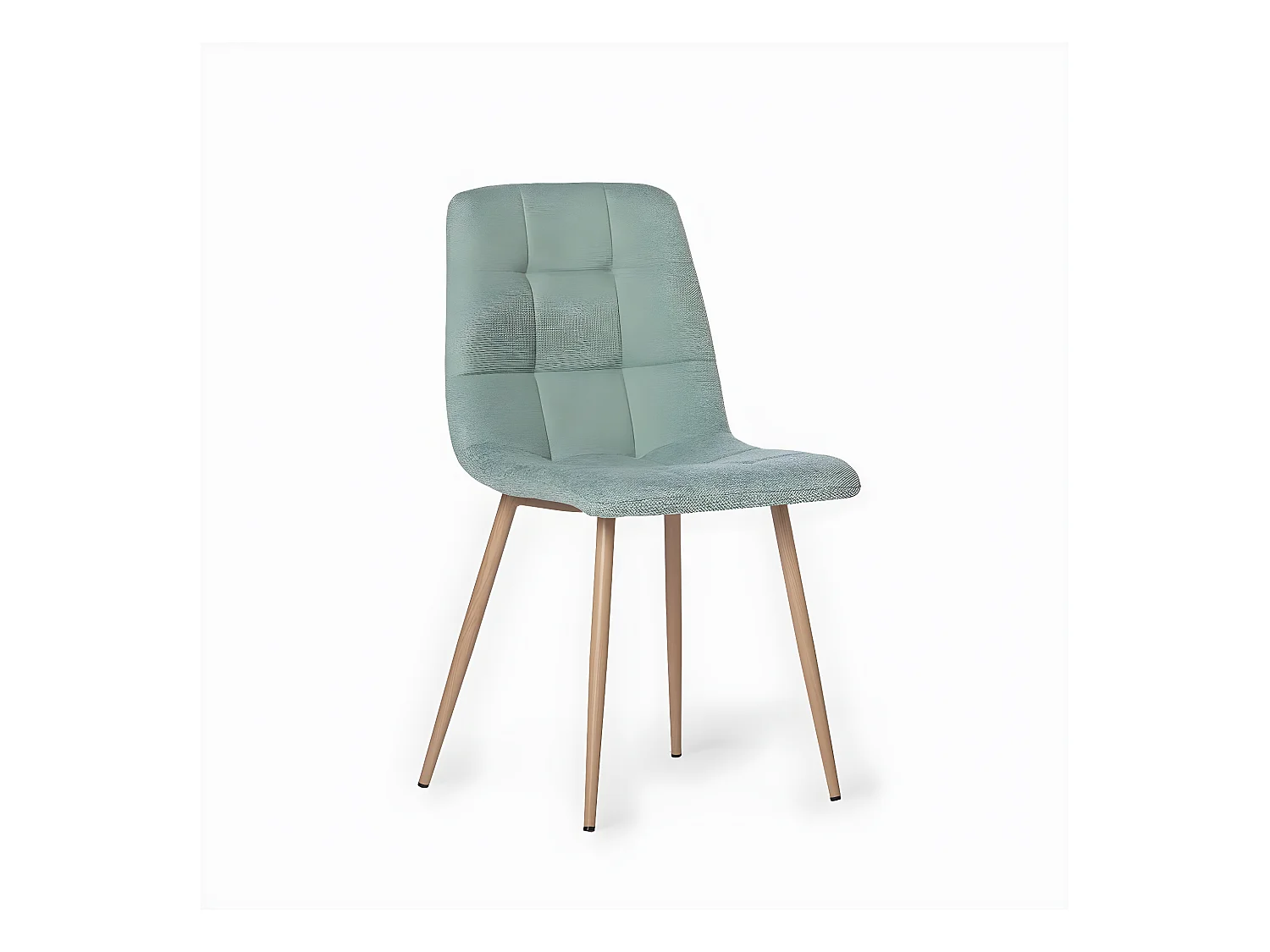Chaise de salle à manger en tissu menthe 45x86 cm-Ailan