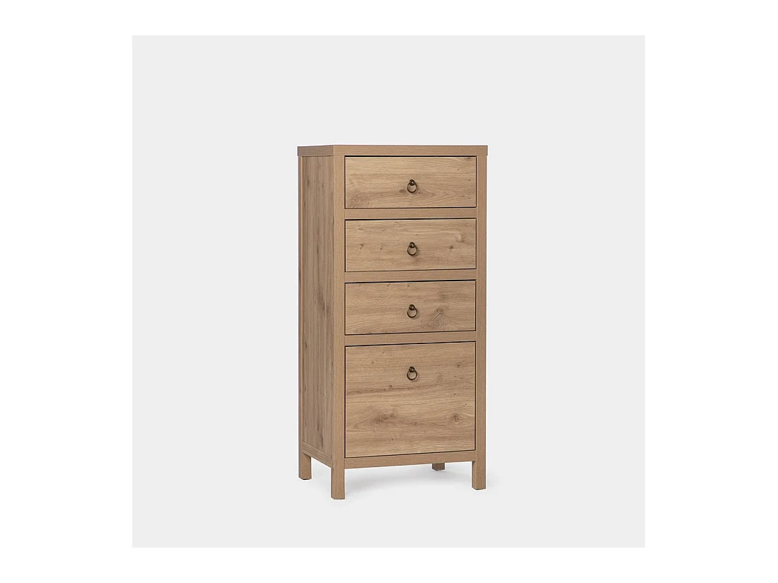 Cajonera en bois naturel 55x120 cm-Livorno