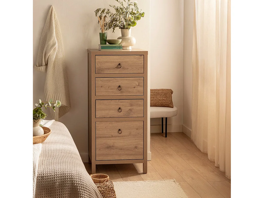 Chiffonnier en bois naturel 55x120 cm-Livorno