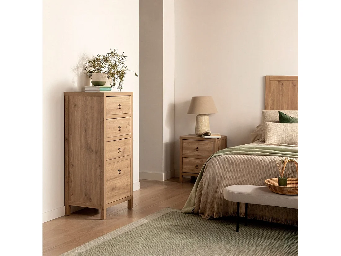 Chiffonnier en bois naturel 55x120 cm-Livorno