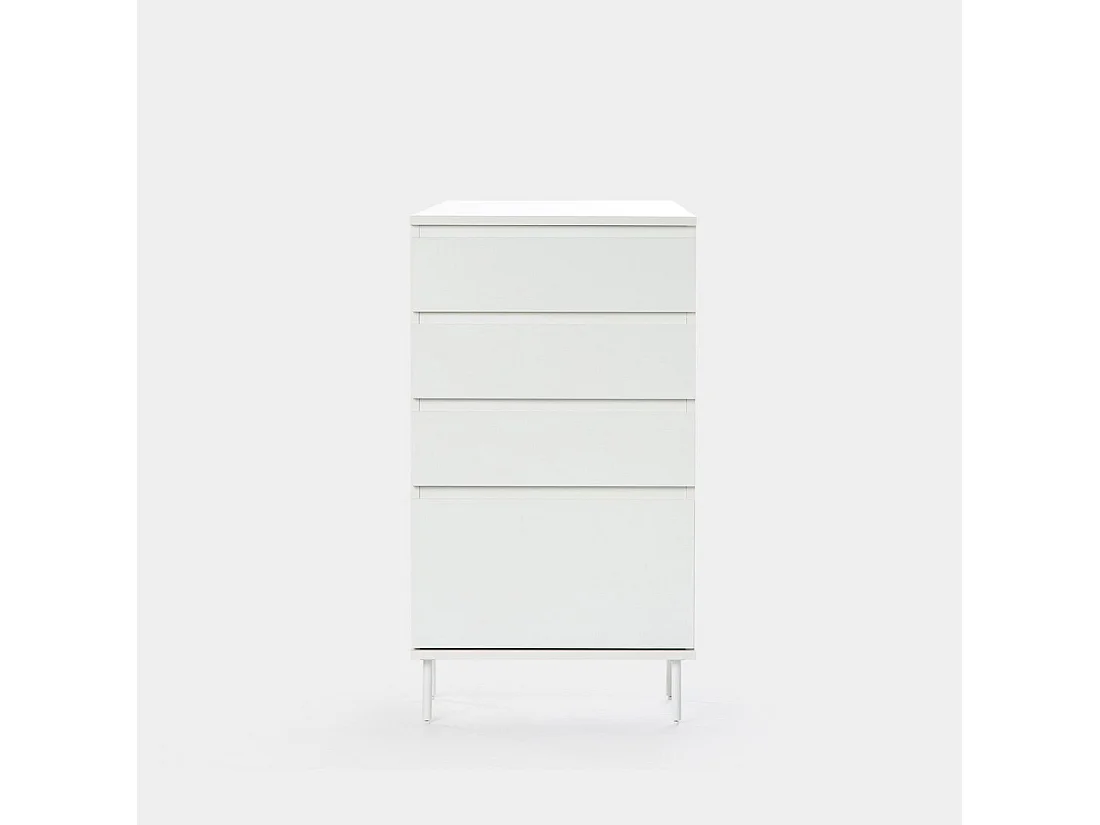 Cajonera en laqué blanc 60x107 cm-Esben