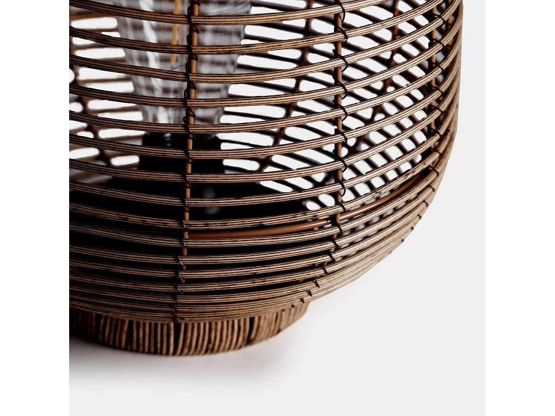 Lámpara portátil de Fibra natural Negro 39 x 26- Cone