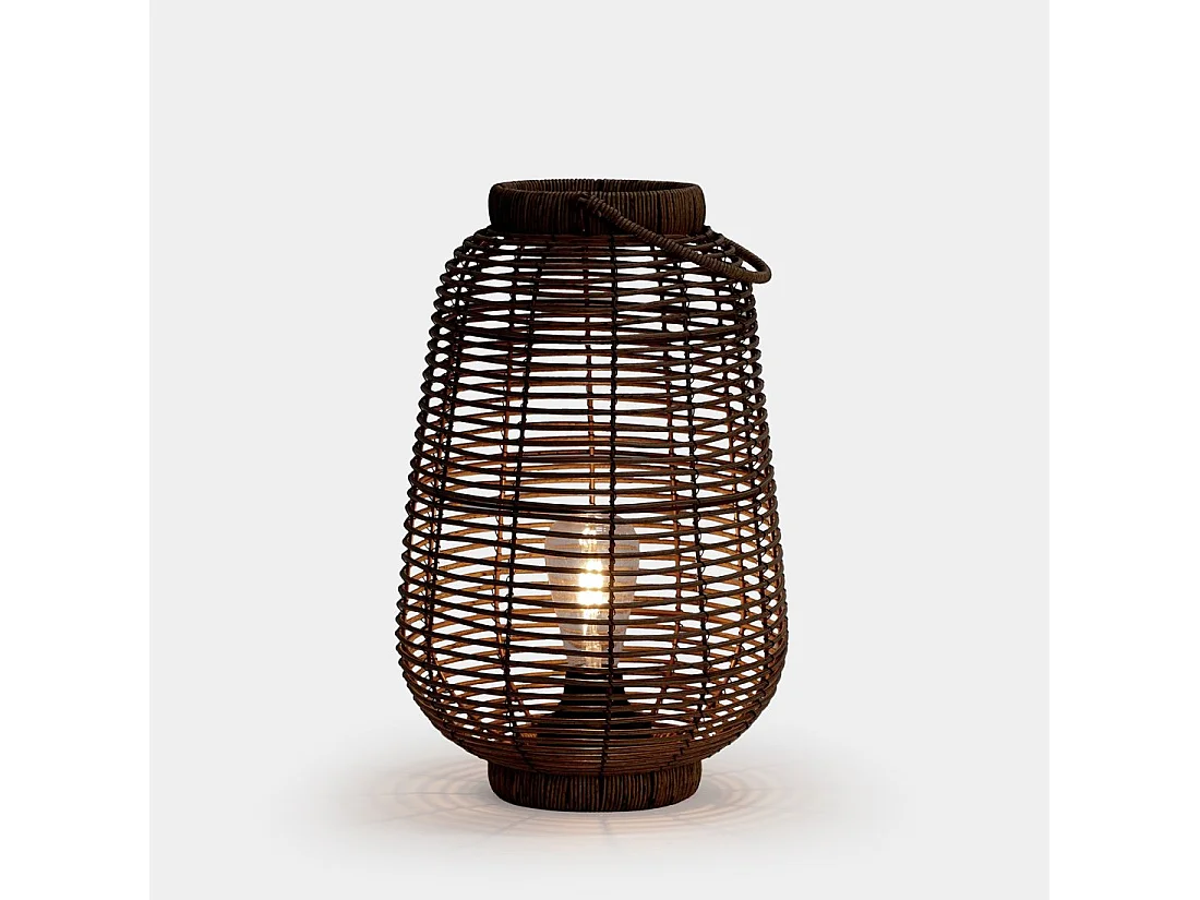 Lámpara portátil de Fibra natural Negro 39 x 26- Cone