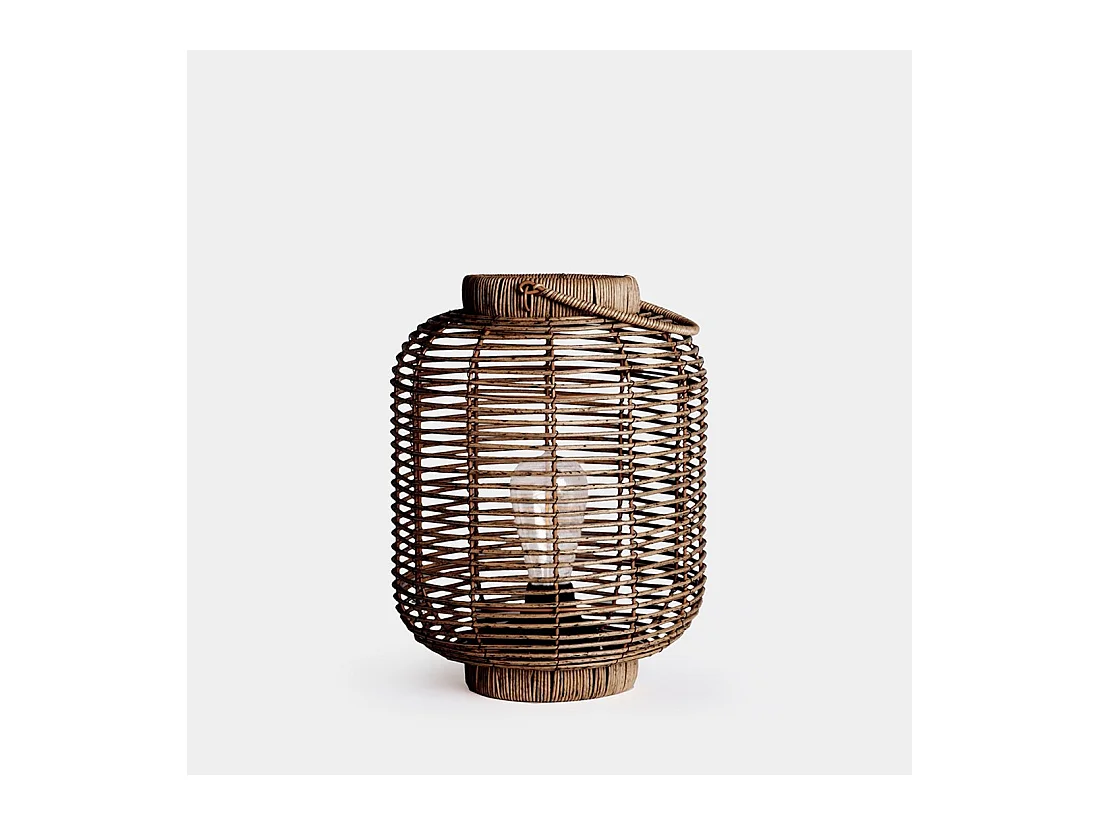 Lámpara portátil de Fibra natural Negro 32 x 25- Lilo