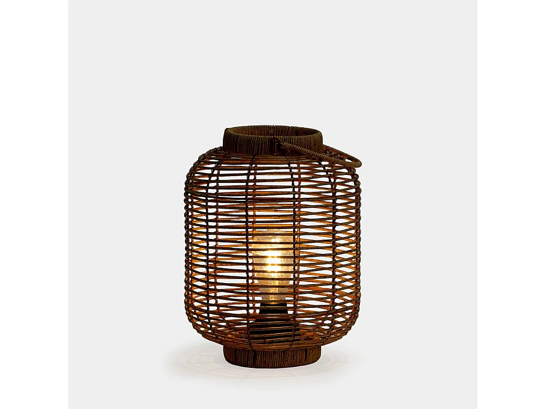 Lámpara portátil de Fibra natural Negro 32 x 25- Lilo