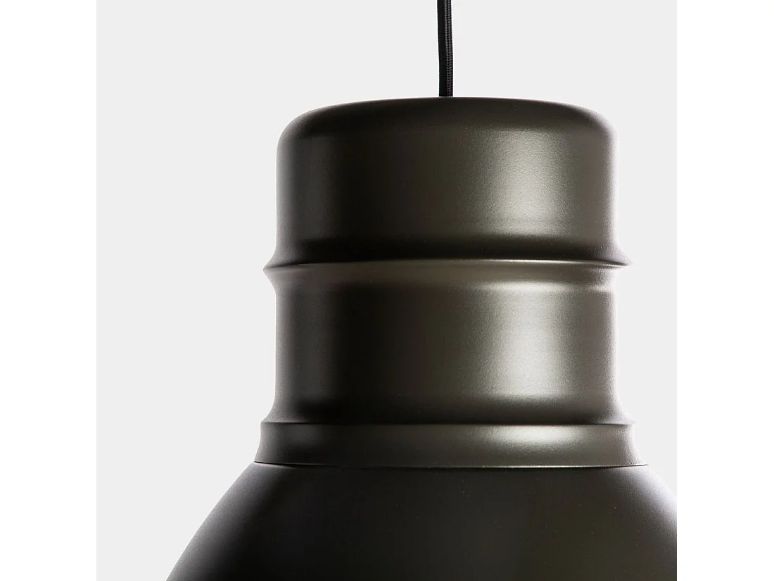 Lampe de plafond en métal gris 38x110 cm-Clesy