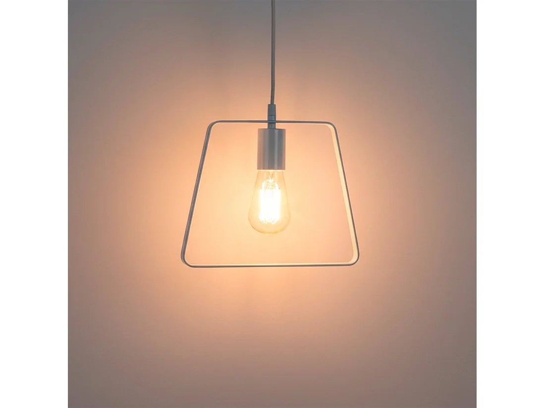 Lampe de plafond en métal blanc 28x24 cm-Minimal