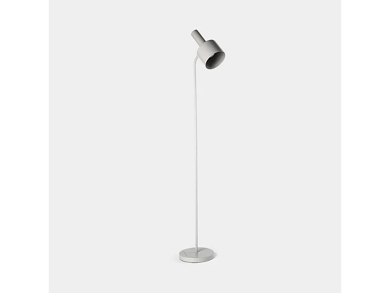 Lampe sur pied en métal gris 22x140 cm-Ror
