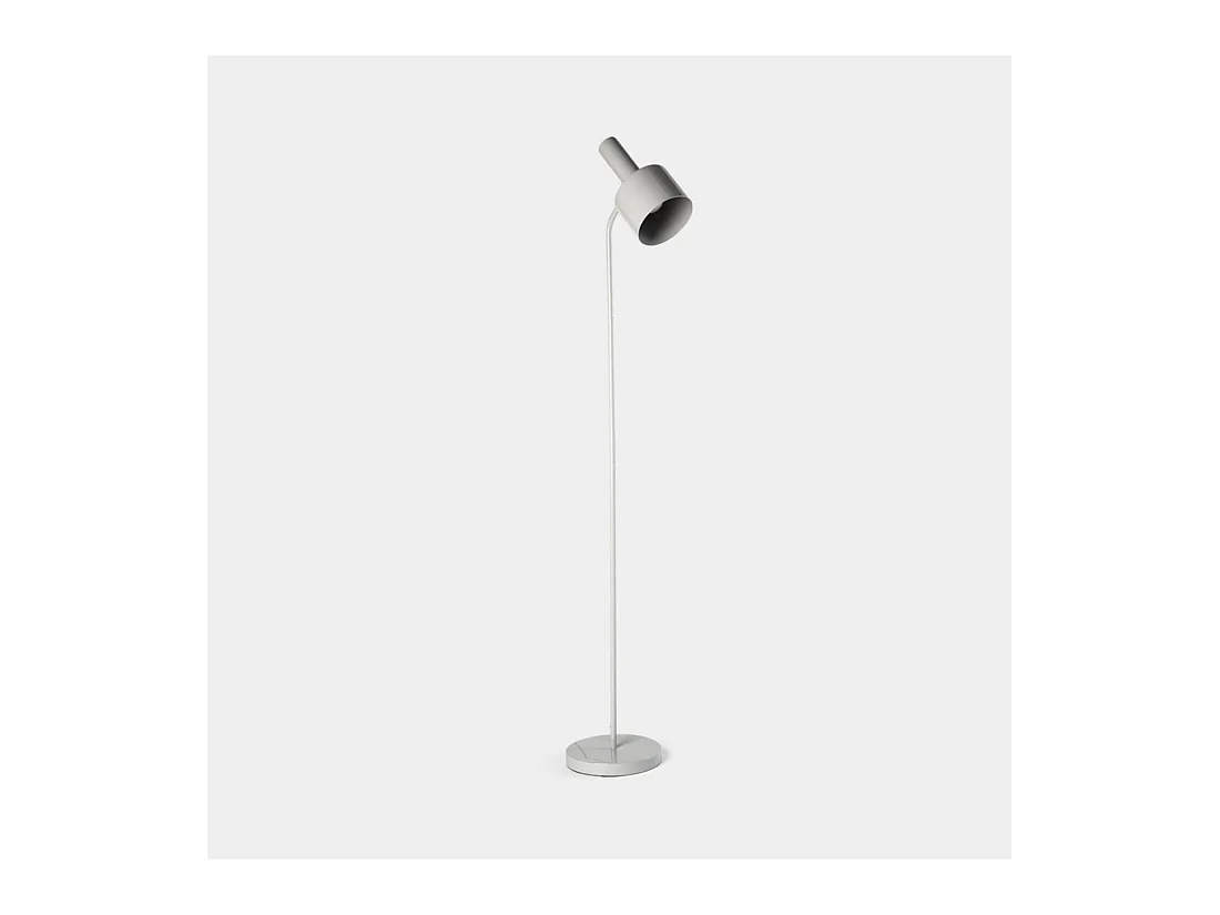 Lampe sur pied en métal gris 22x140 cm-Ror