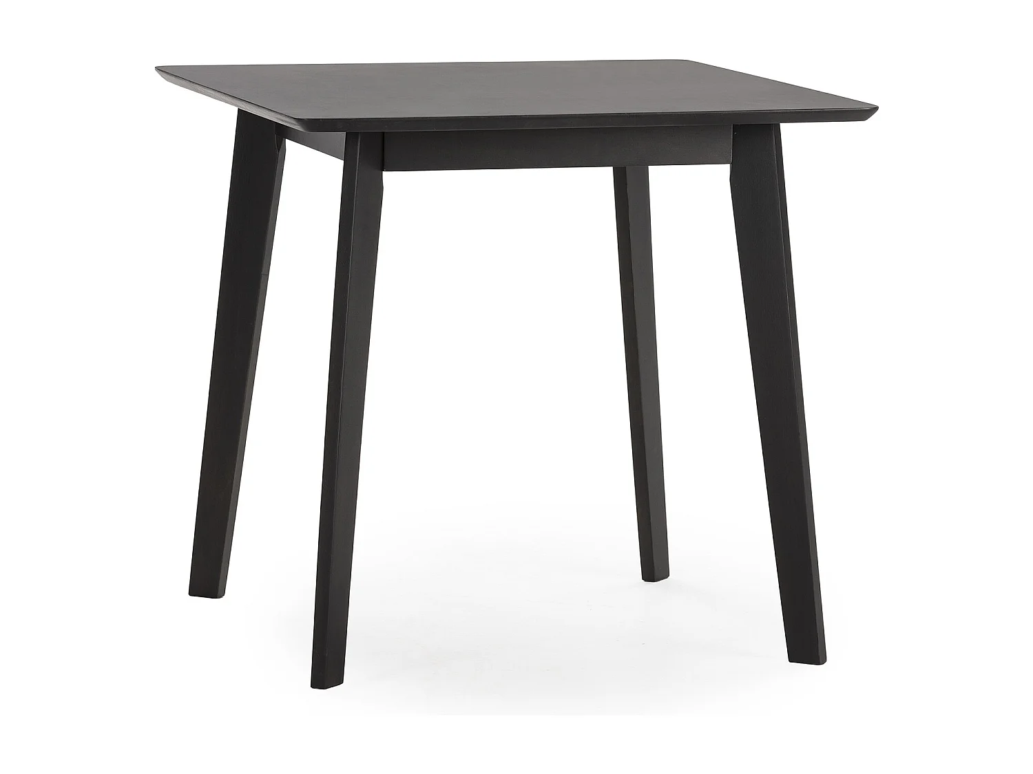 Ensemble table 80x80 cm et 4 chaises de salle à manger Nala Noir