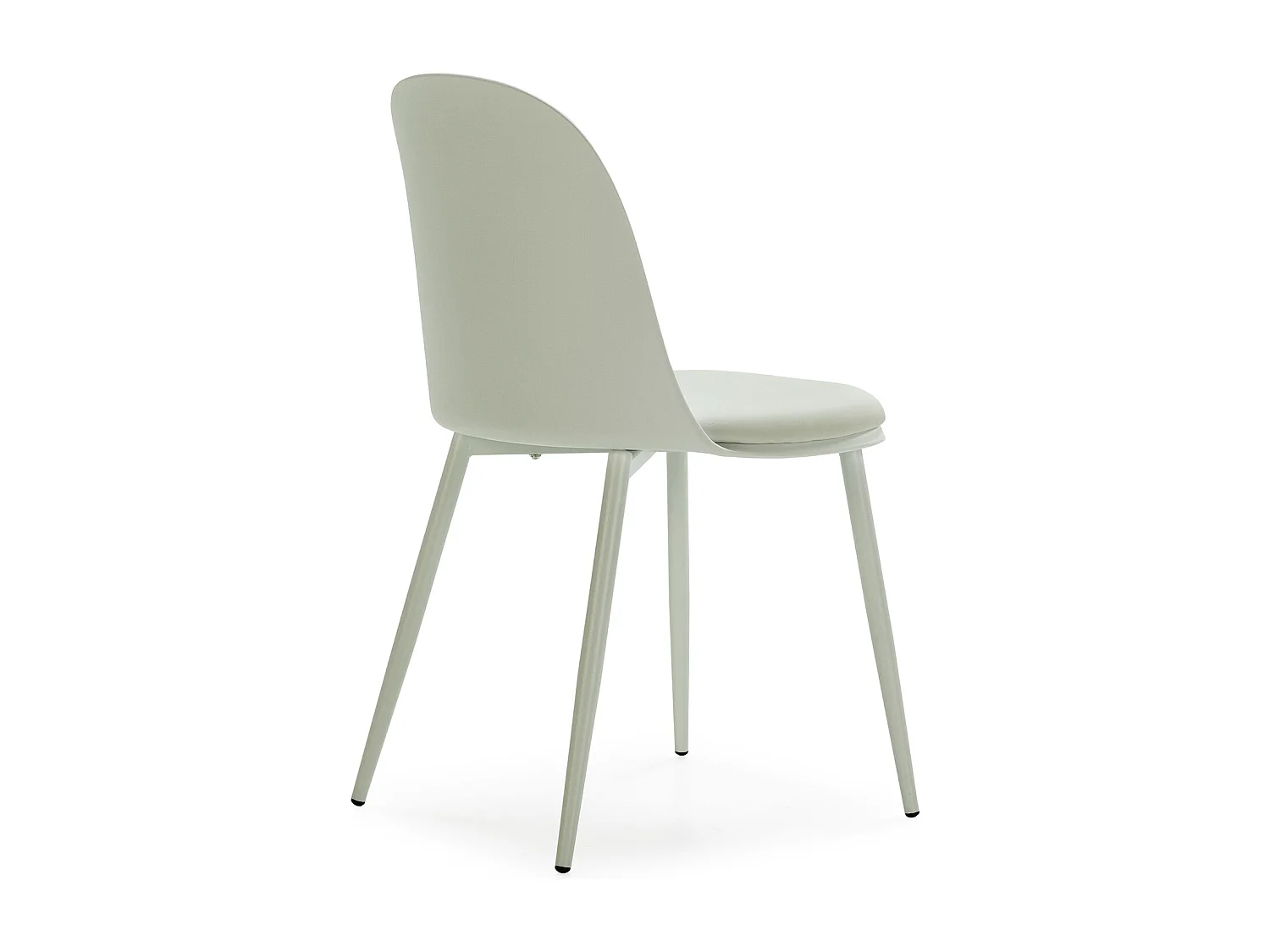 Ensemble table 80x80 cm et 4 chaises de salle à manger Kana Vert