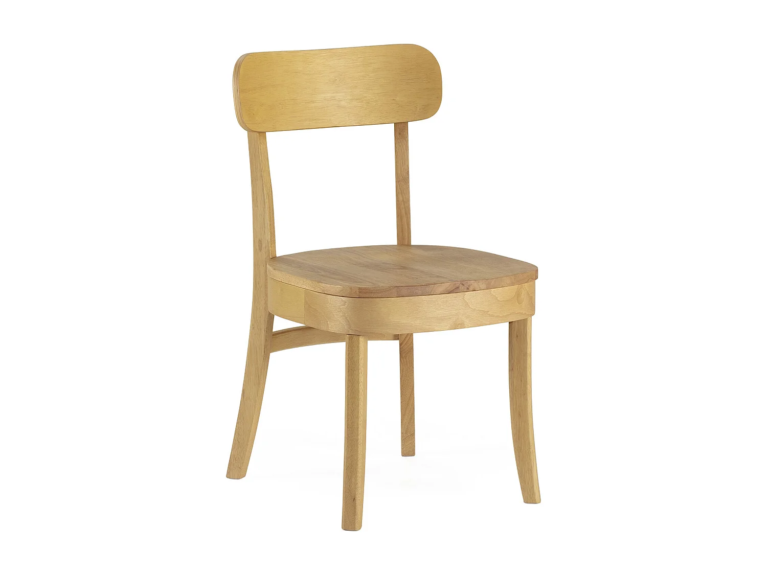 Ensemble table 80x80 cm et 4 chaises de salle à manger Nala Chêne