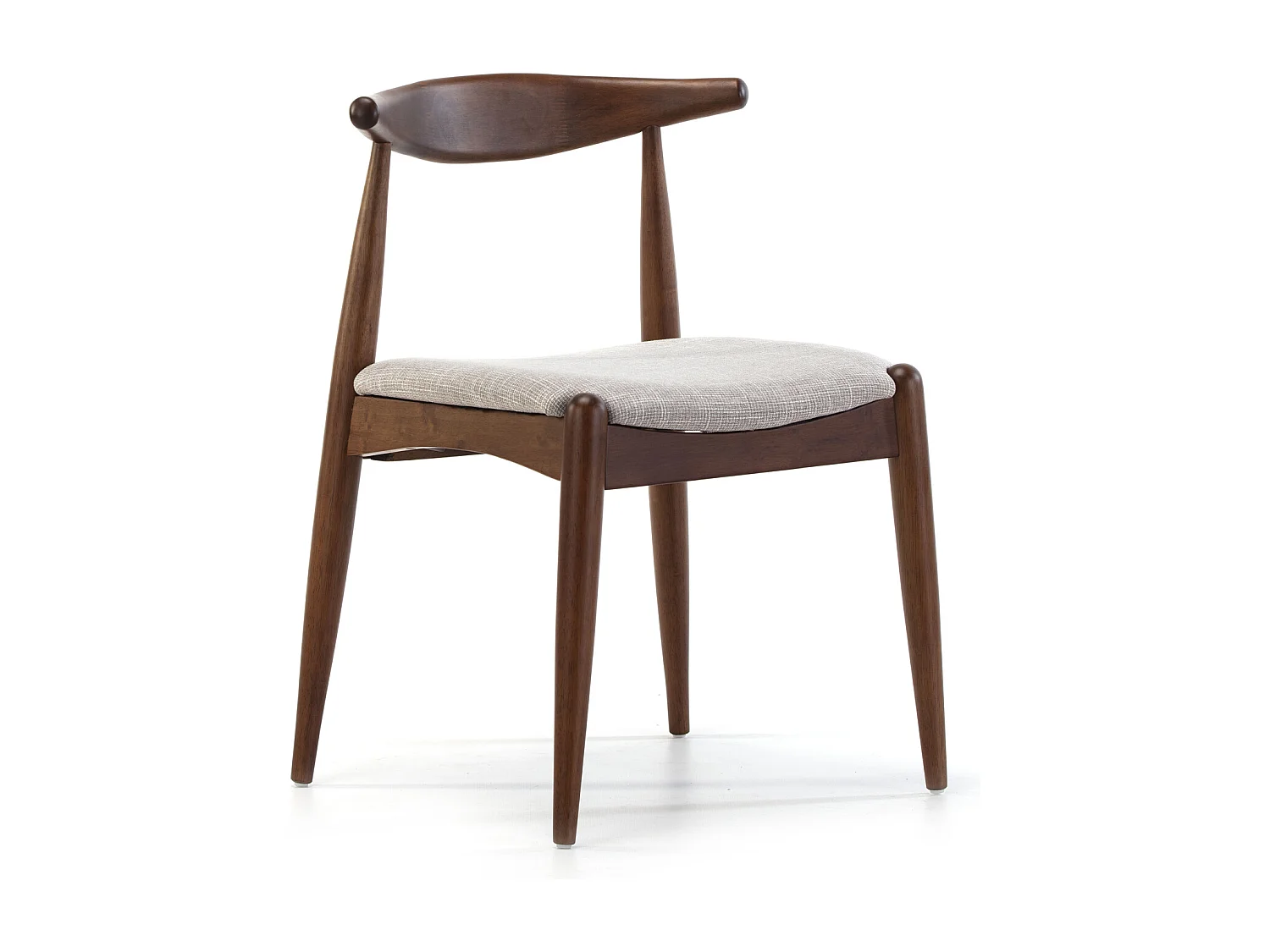 Ensemble table 80x80 cm et 4 chaises de salle à manger Corzo Noyer