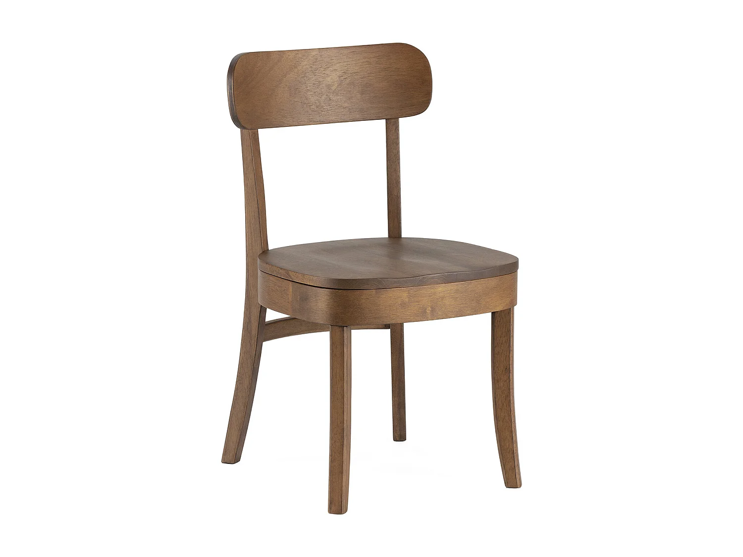 Ensemble table 80x80 cm et 4 chaises de salle à manger Nala Noyer