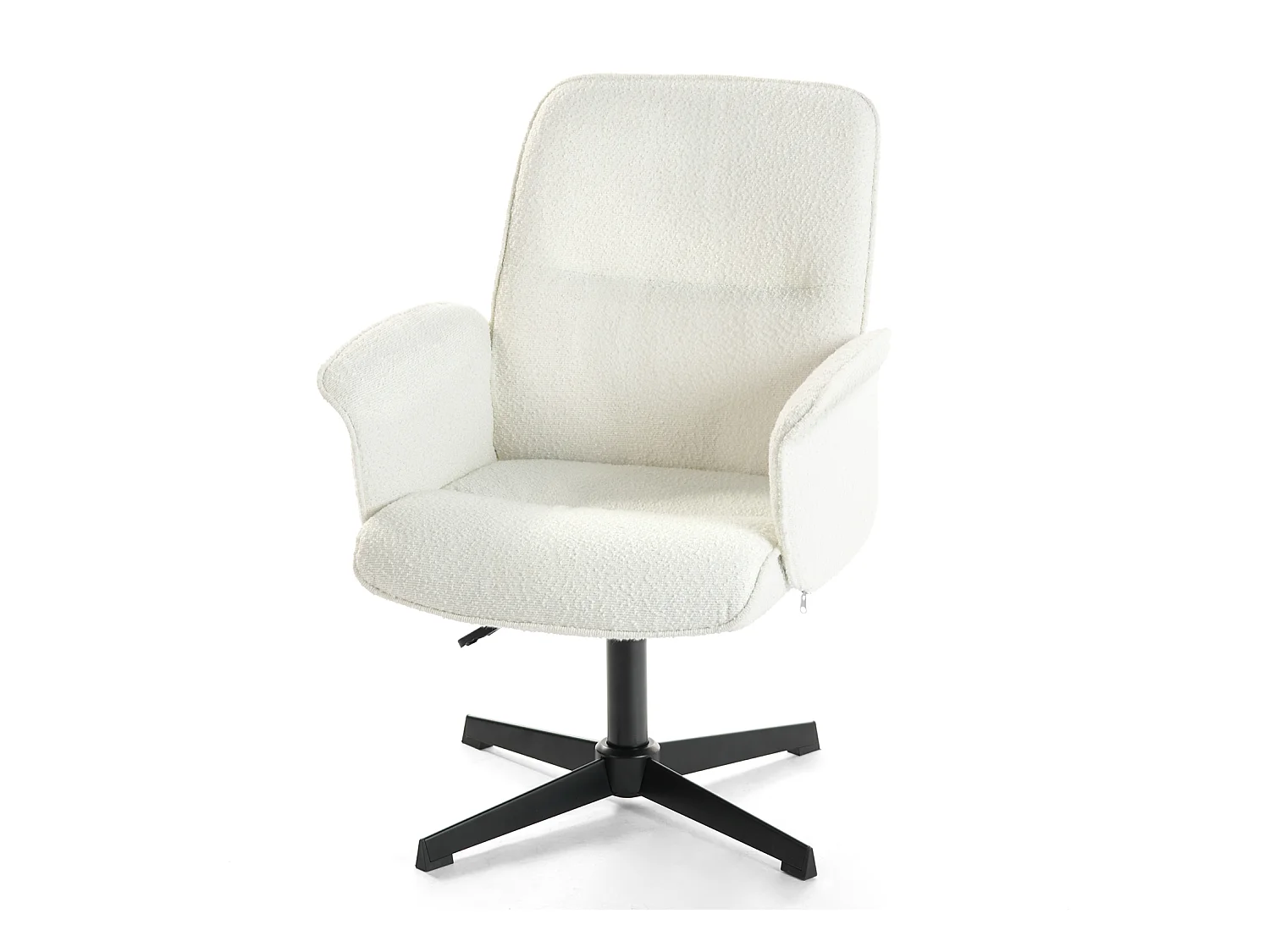 Chaise de bureau rotatif réglable en hauteur en bouclette