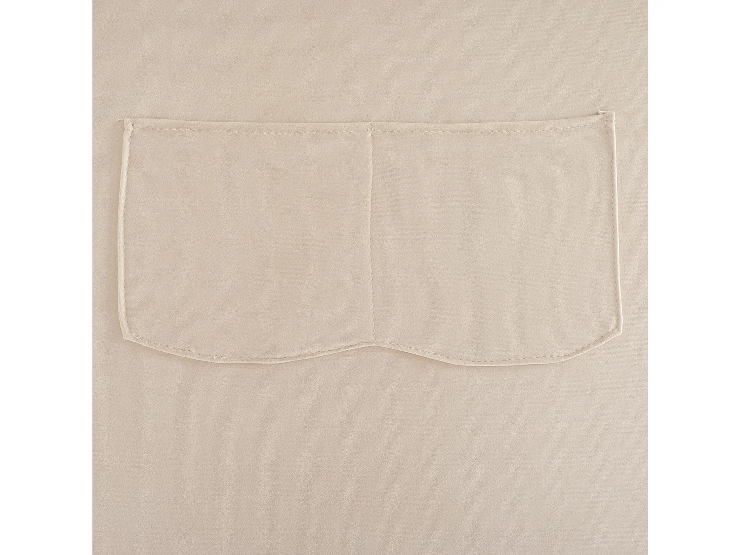 Lit simple capitonné 90x200 cm tête de lit lapin et 3 côtés inclus Velours - Beige