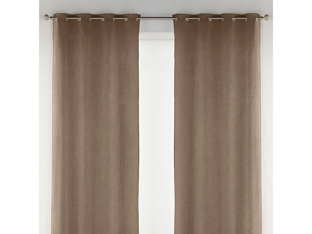 Melanie walnoot fluwelen gordijn 140x270 cm