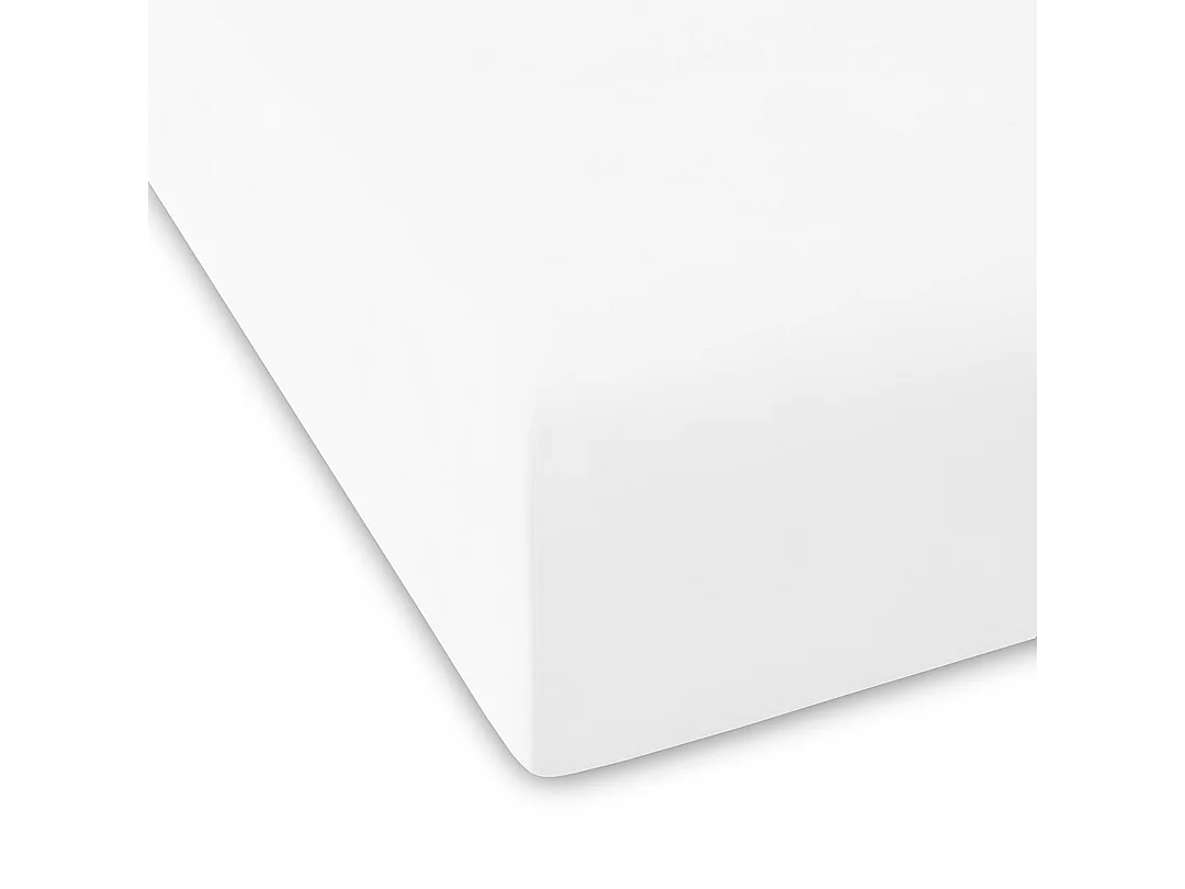 Guy Laroche Drap Housse blanc pur 90x200 + 28 cm