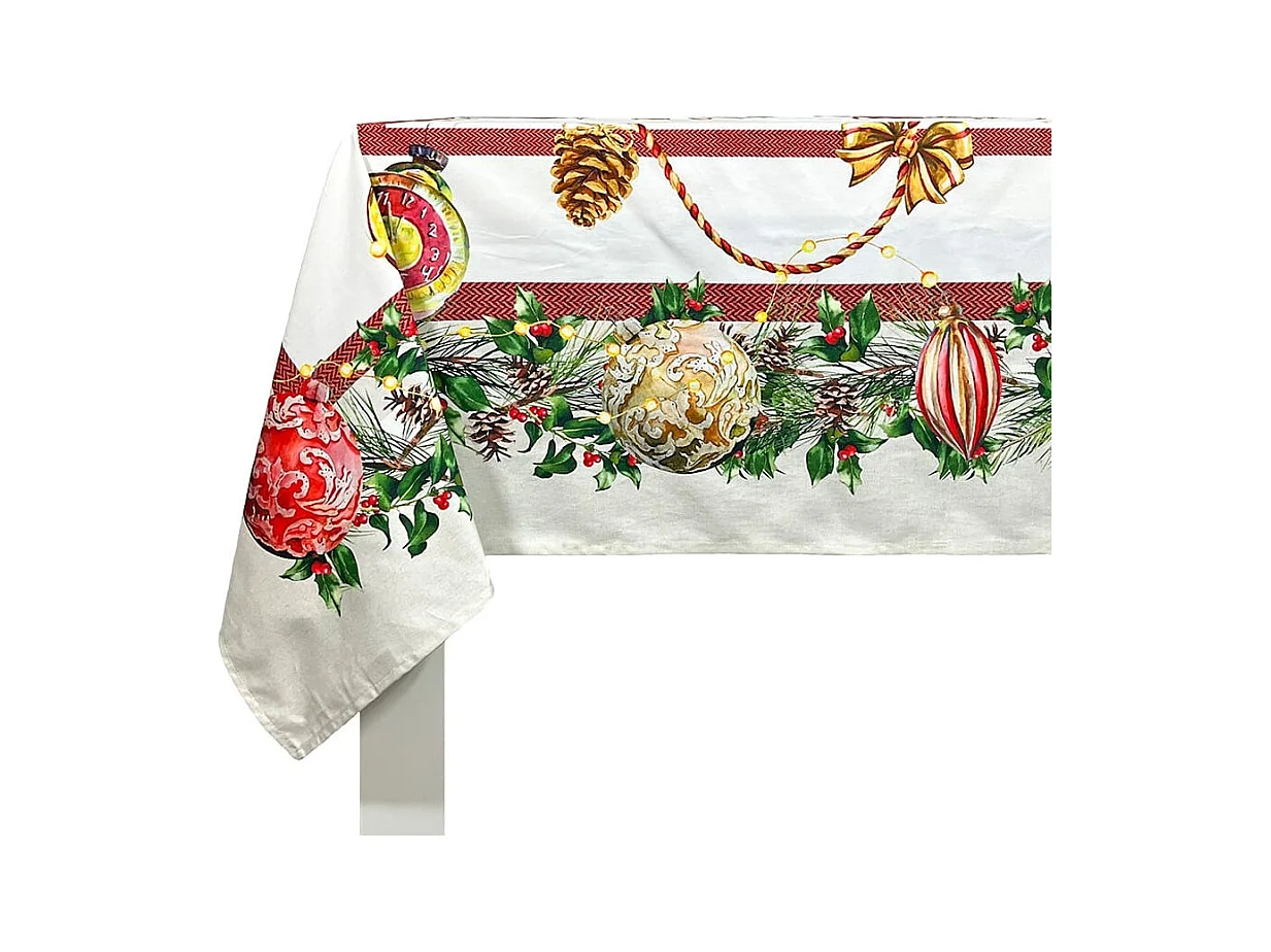 Nappe de Noël Naf Naf Décoration Noël multicolore 150x200 cm