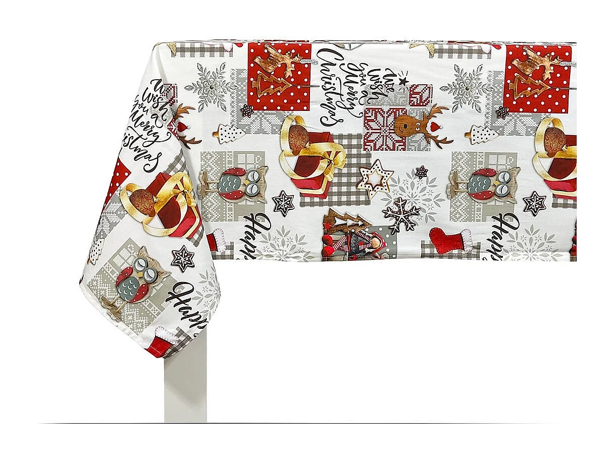 Toalha de mesa de Natal Naf Naf Naive Xmas multicolor