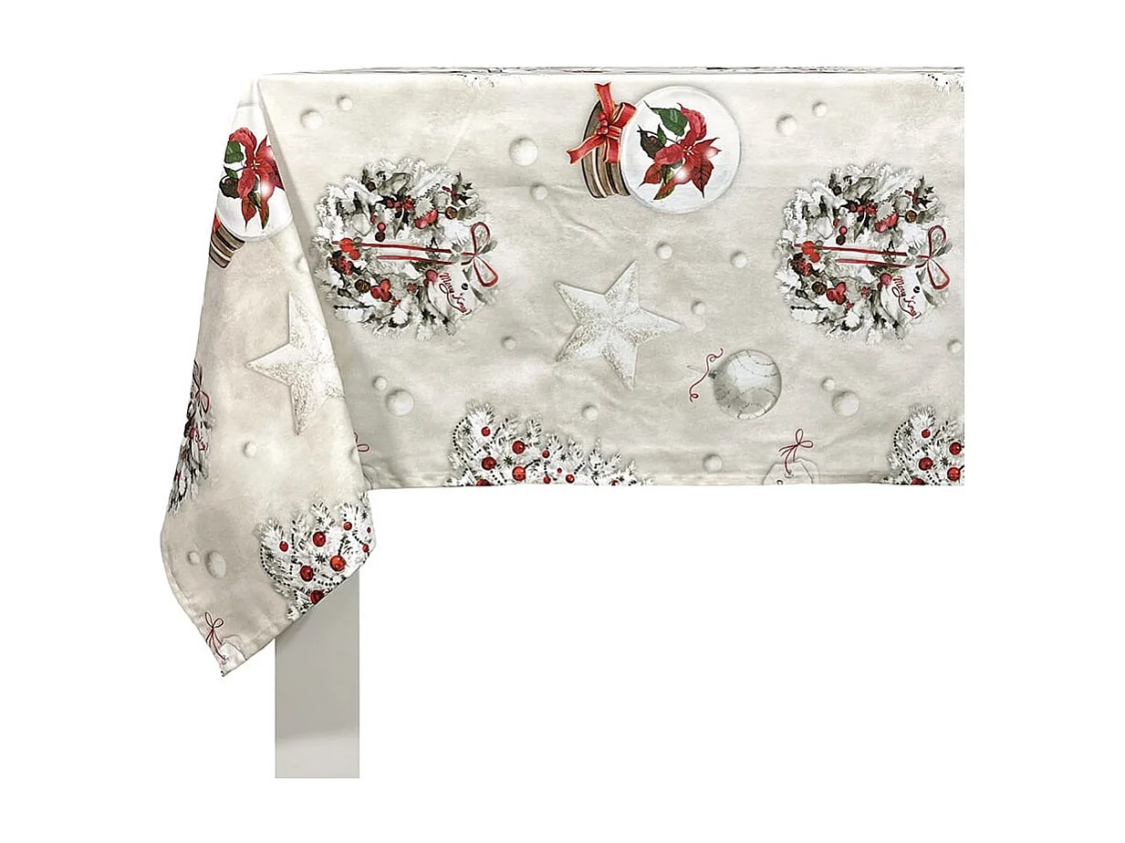 Nappe de Noël Naf Naf Xmas Days multicolore 150x200 cm