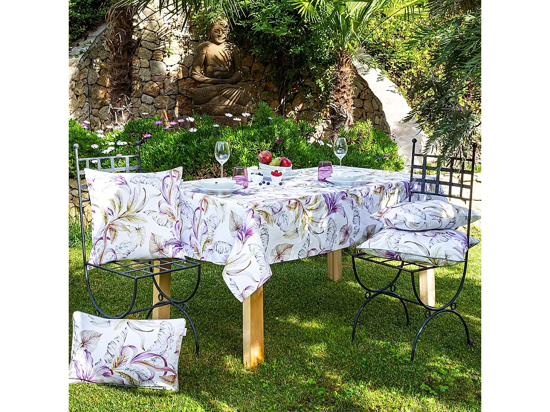 Nappe en résine mauve Naf Naf ULUTU 140x140 cm