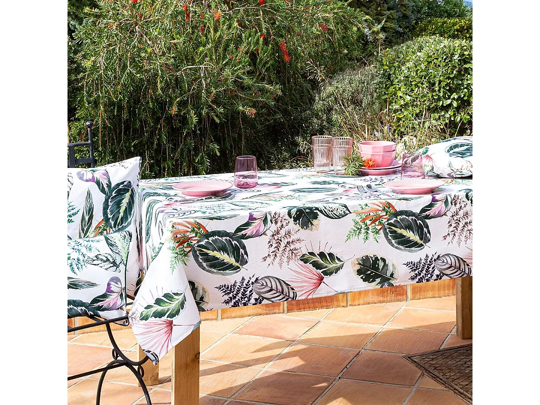 Naf Naf TROPALM groen tafelkleed van hars 140x200 cm