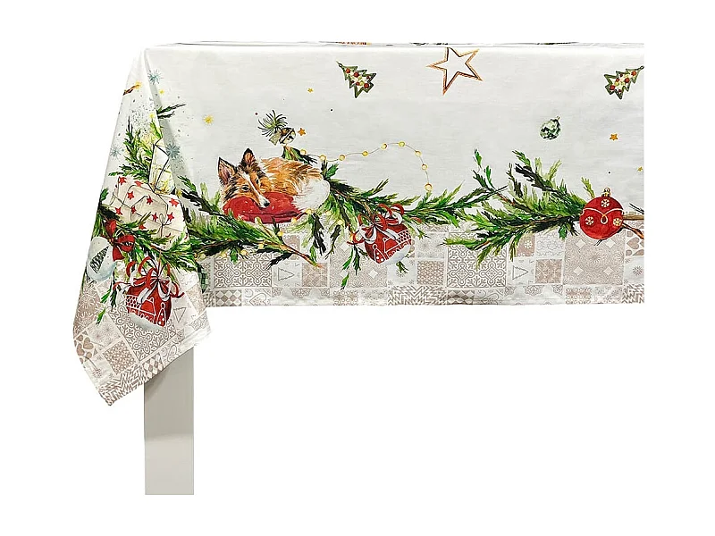 Tovaglia natalizia Naf Naf Puppies Xmas multicolor