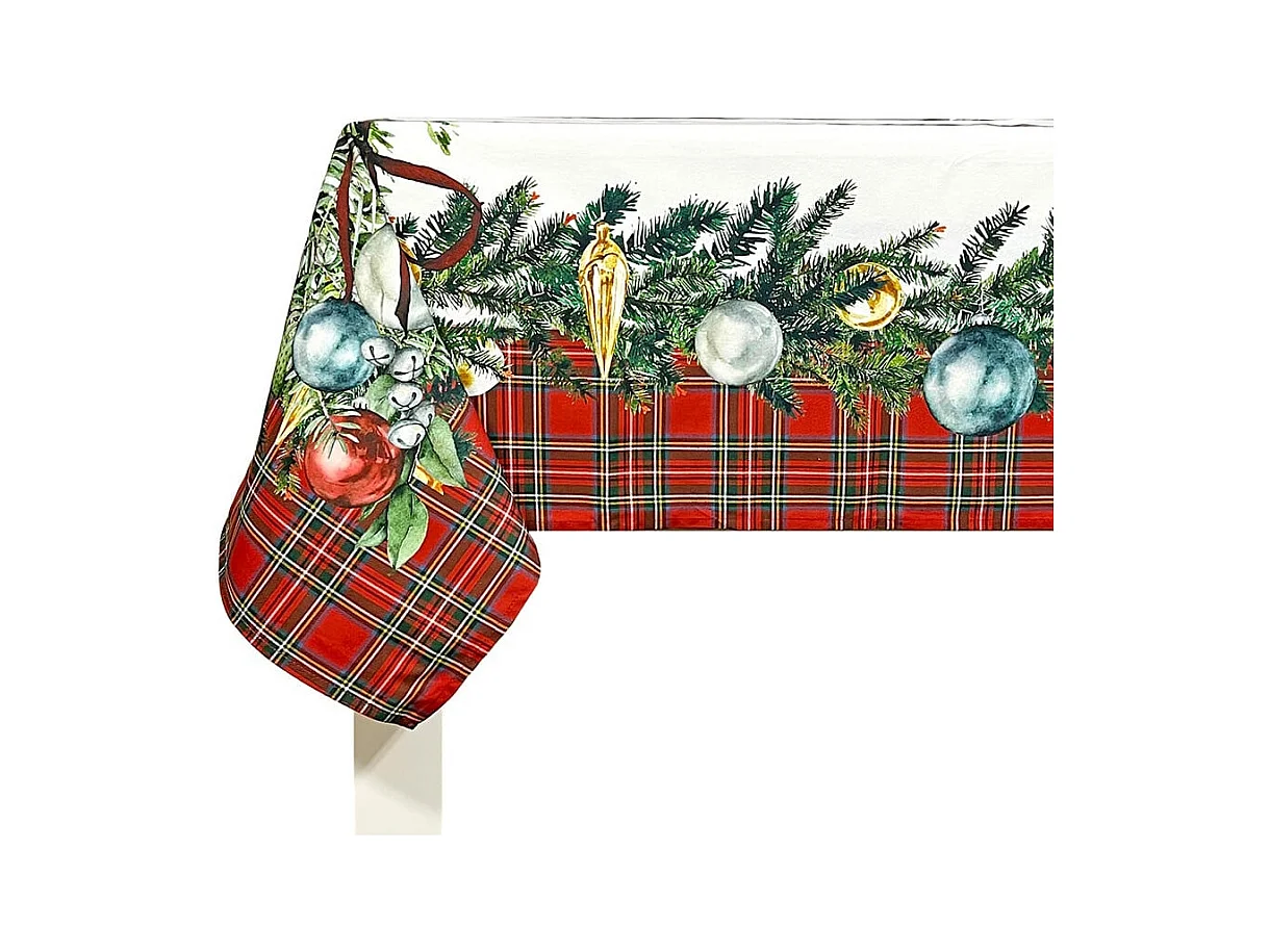 Nappe de Noël Naf Naf Presents multicolore 150x150 cm