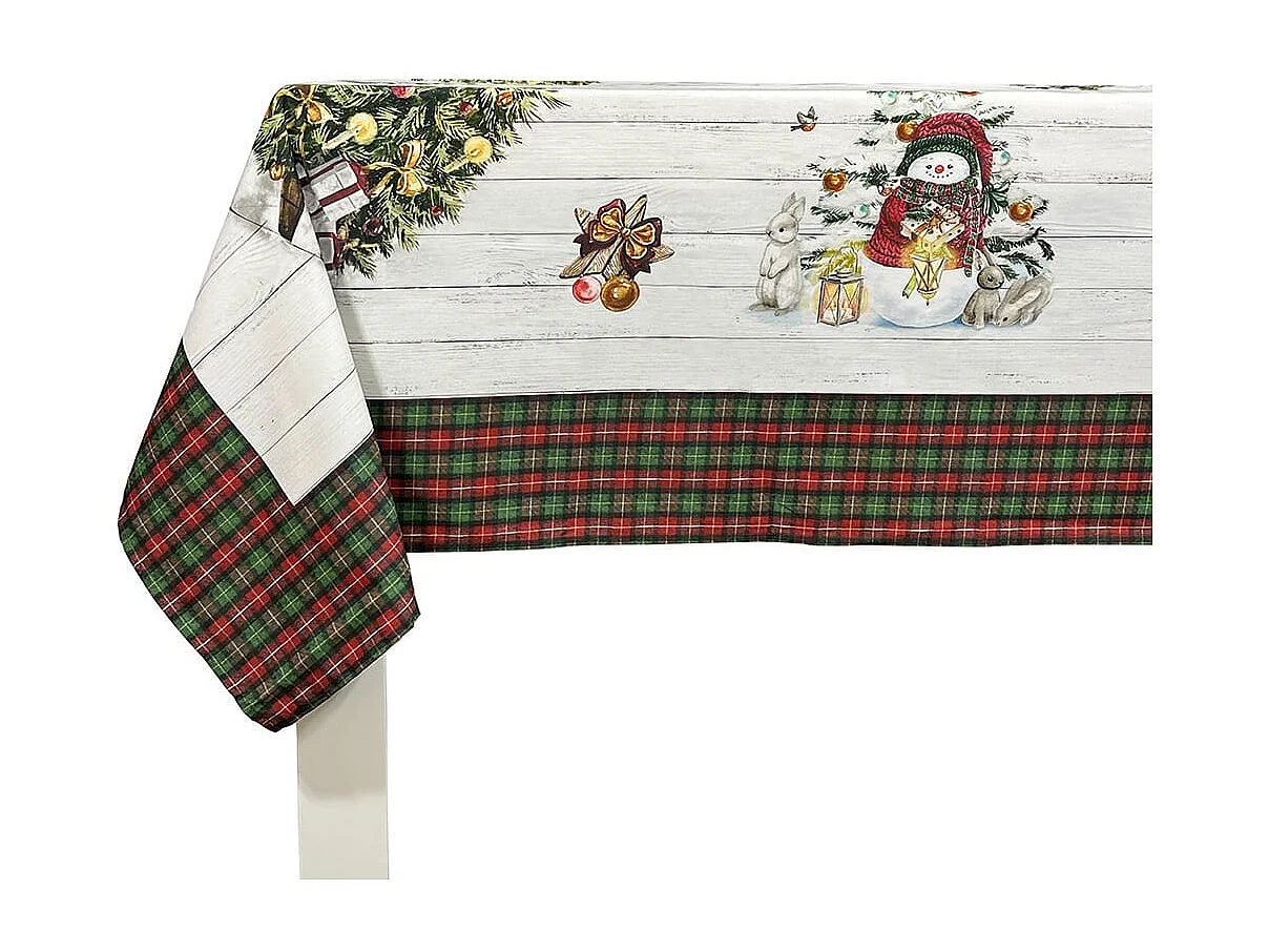 Kersttafelkleed Naf Naf Holly Jolly veelkleurig 150x200 cm