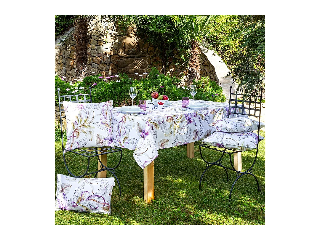 Nappe en résine mauve Naf Naf ULUTU 140x200 cm