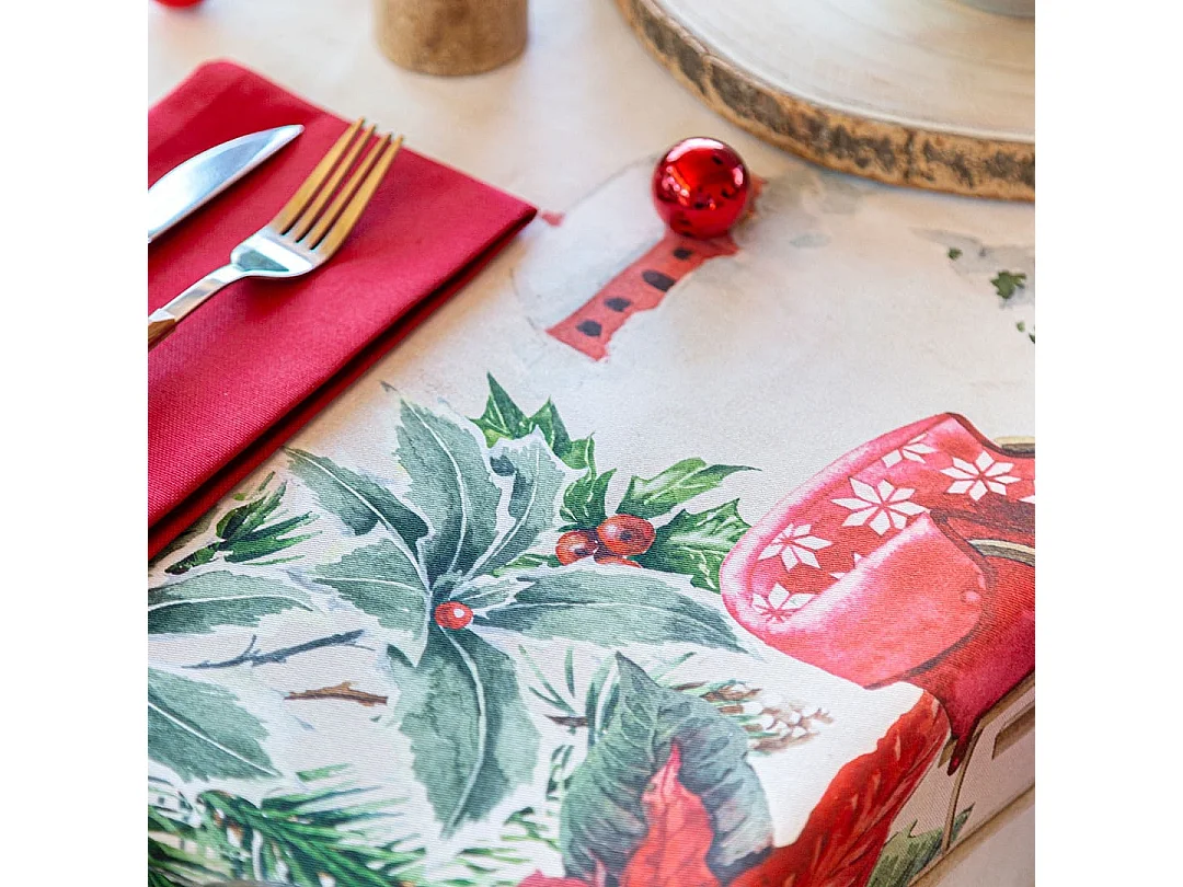 Naf Naf Chamonix Kersttafelkleed veelkleurig 150x200 cm