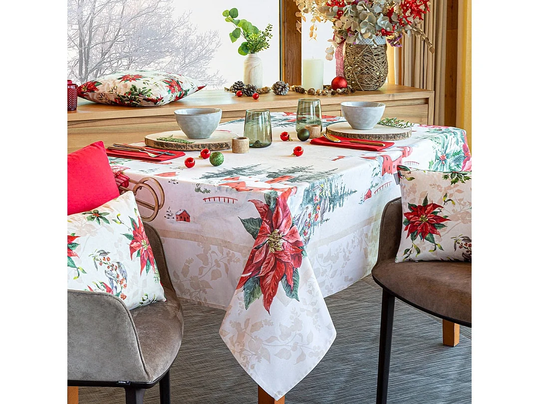 Naf Naf Chamonix Kersttafelkleed veelkleurig 150x200 cm