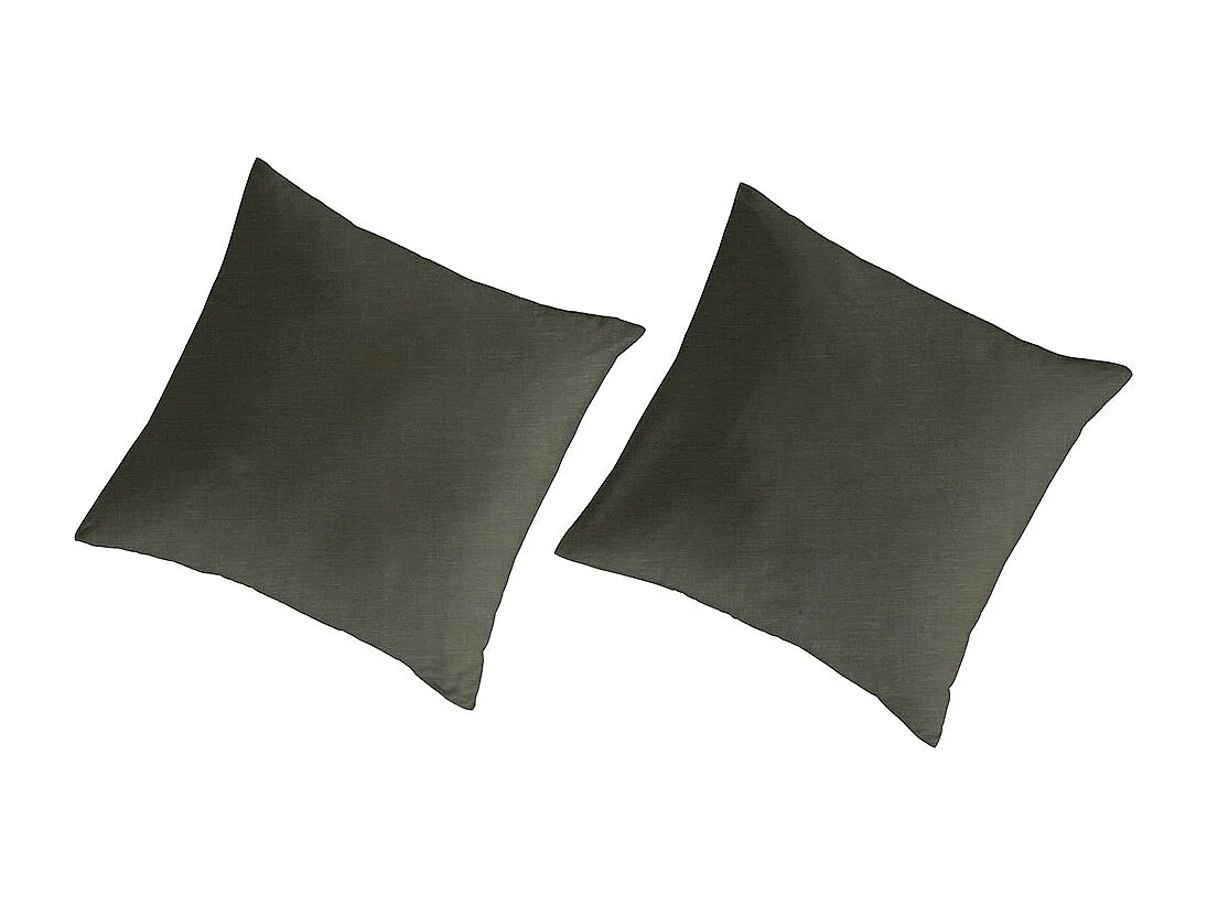 Kussenslopen 65x65(2) linnen/biologisch katoen Liso zeewier 65x65