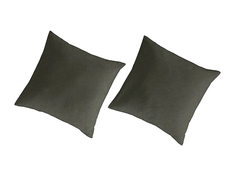 Fronhas 80x80 (2) linho/algodão orgânico Verde liso ou.