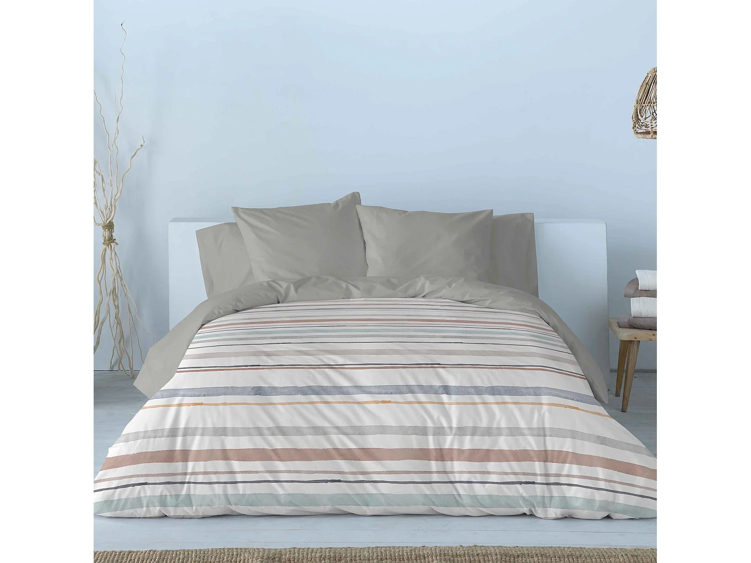 Copripiumino Naf Naf Ethan grigio