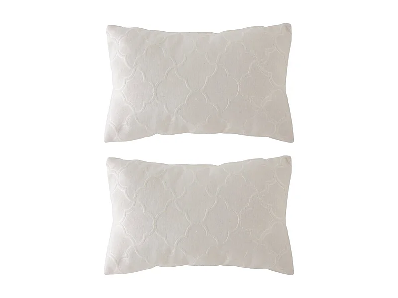 Pacote de capas de almofada Guy Laroche Dorya-b 30x50 (2) cru